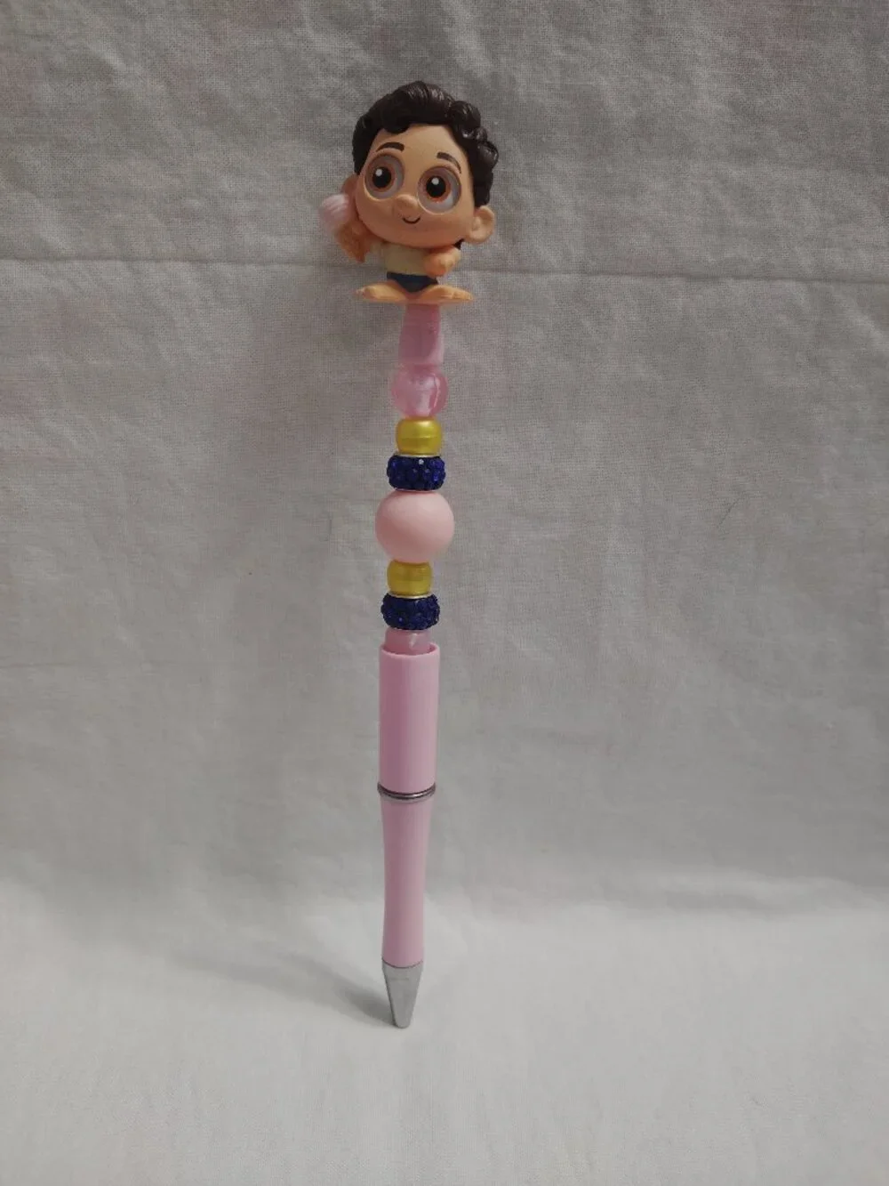 Disney Doorable- Luca - Handmade Beaded Pen